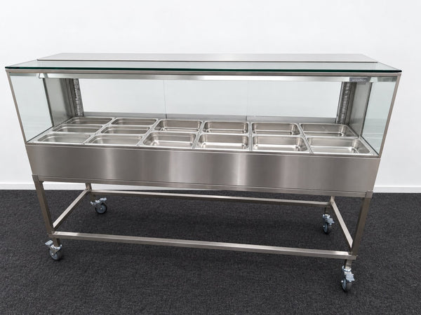 Woodson W.HFSQ26C Hot Food Display + Trolley
