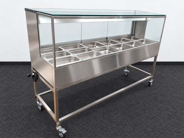 Woodson W.HFSQ26C Hot Food Display + Trolley