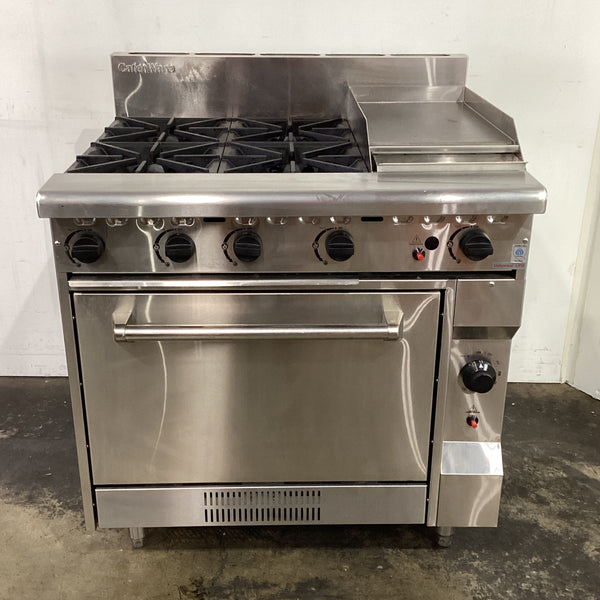 CaterWare GBO4-30HP Gas Cooktop & Oven