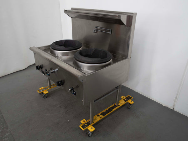 B&S UFWWD-2 2 Hole Wok Table