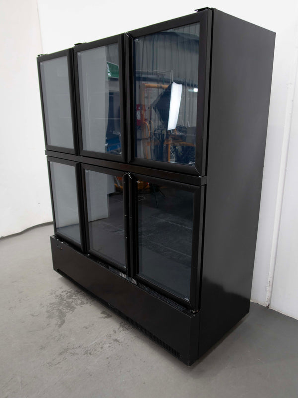 Skope RCB1350 6 x 1/2 Glass Door Upright Fridge