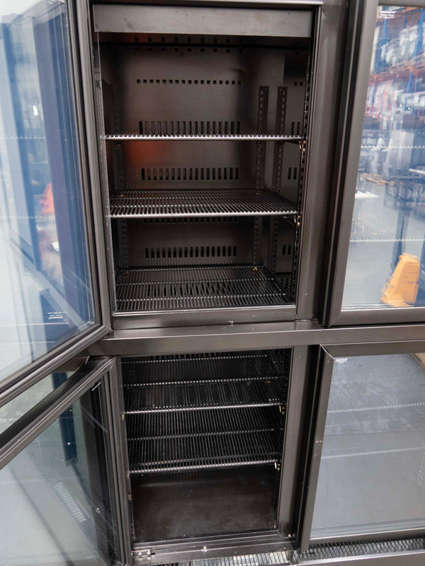 Skope RCB1350 6 x 1/2 Glass Door Upright Fridge