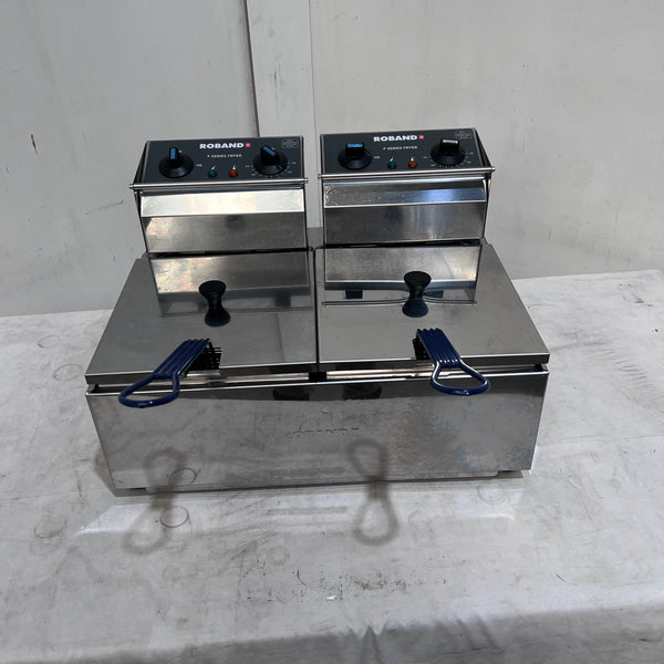 Roband F25 Countertop Split Pan Fryer