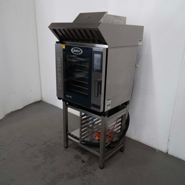 Unox XEVC-0711-E1RM 7 Tray Combi Oven + Hood with Steam Condenser + Stand