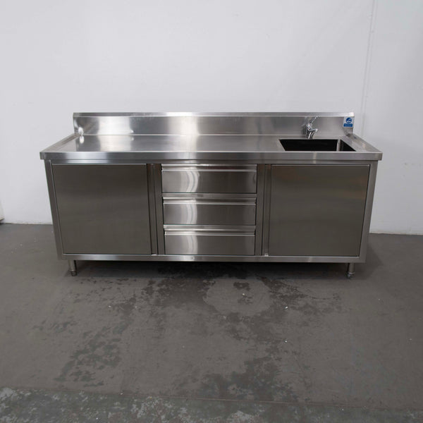 Federal DSC-2100R-H Stainless Steel Sink Cabinet
