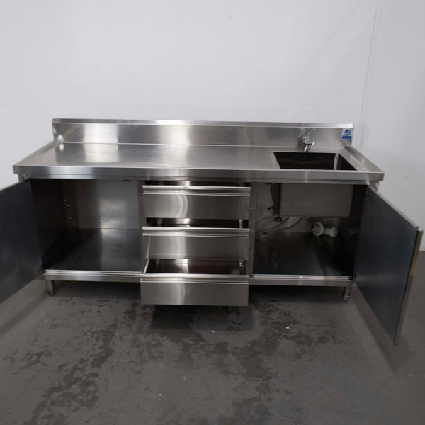 Federal DSC-2100R-H Stainless Steel Sink Cabinet