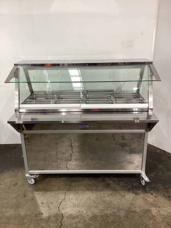 Roband E24 Heated Display with Stand + Sneeze Guards