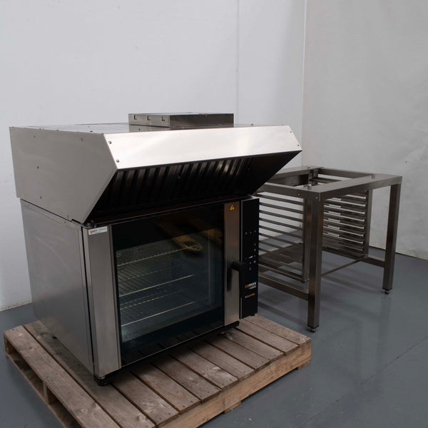 Hobart CME6 Combi Oven with Hood + Stand