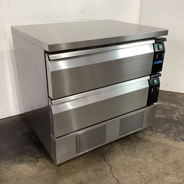 Polar DA996-A 2 Drawer Counter Fridge Freezer