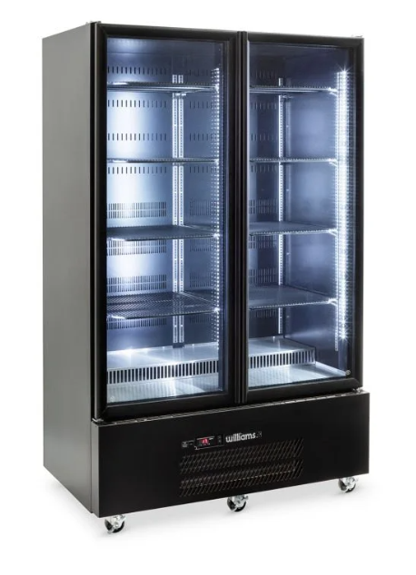 Williams 900LTHQS2GB 2 Glass Door Upright Fridge