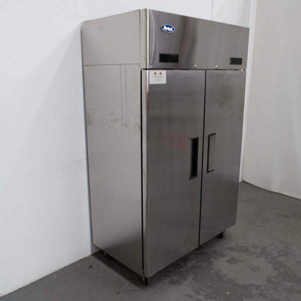 Atosa YBF9239GR 2 Solid Door Upright Fridge/Freezer Combo