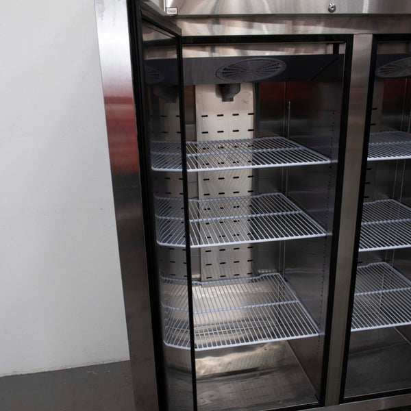 Atosa YBF9239GR 2 Solid Door Upright Fridge/Freezer Combo