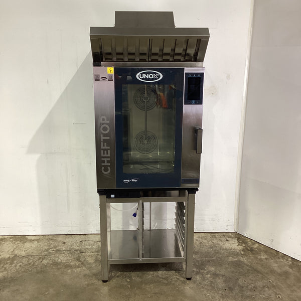 Unox CHEFTOP XEVC-1011-EPRM Combi Oven with Exhaust Hood + Stand