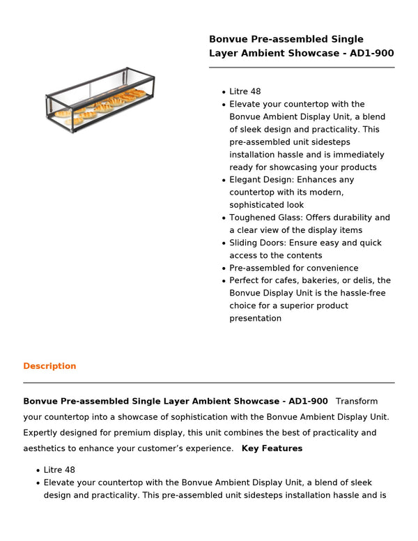 Bonvue AD1-900 - Ambient Display