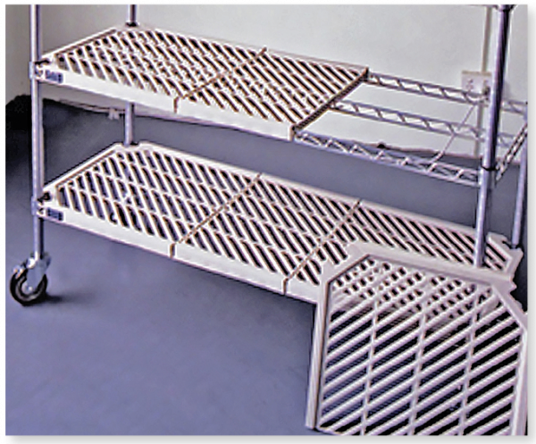 Atlas PM18487EPL - 4 Shelf Plastic Mat Shelving Kit