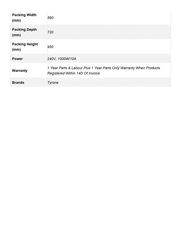 Tyrone B20GX - Planetary Mixer