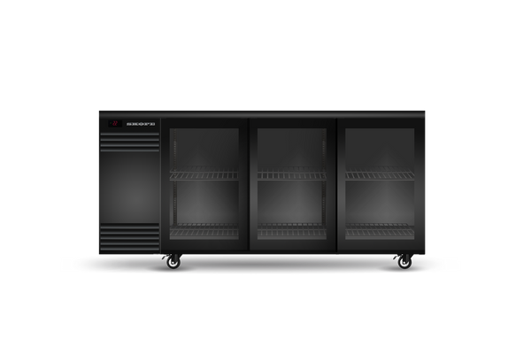 SKOPE BackBar BB.3.GSL - Three Glass Sliding Door Fridge