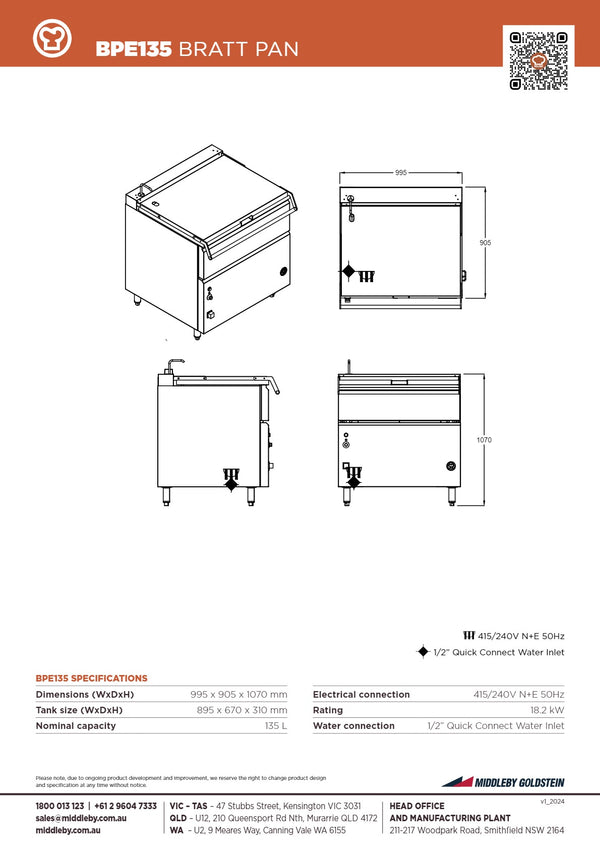 Goldstein BPE135 - Bratt Pan