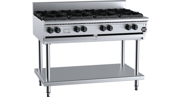 B+S Black BT-SB8 - Eight Burner Boiling Top