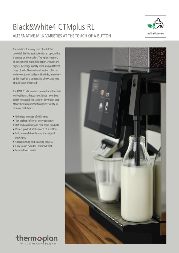 Thermoplan BW4CTM1RL Plus - Super Automatic Coffee Machine