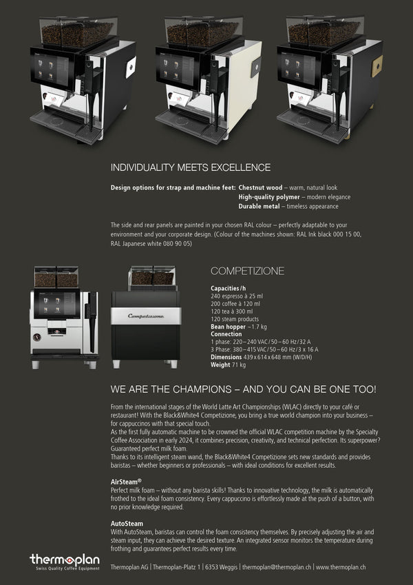 Thermoplan BW4 Competizione - Super Automatic Coffee Machine