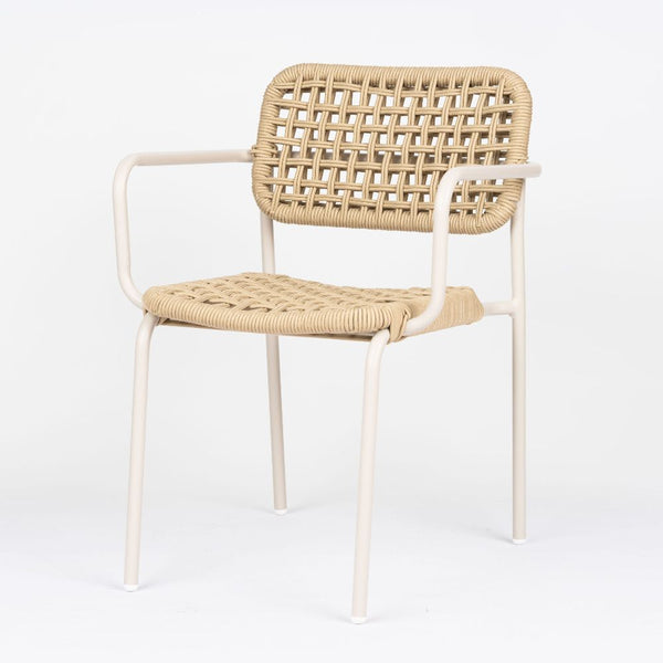 Brisa Stackable Rope Outdoor Arm Chair