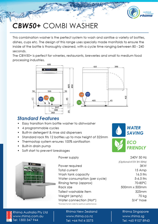 Rhima Bottle Combi Washer