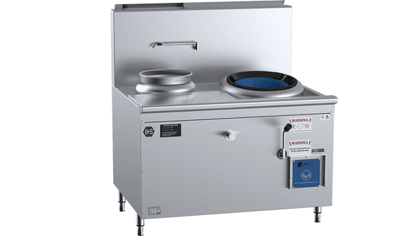 B+S Black CCF-HP1+1L - Waterless Hipac Wok Table
