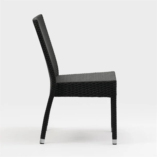 Bolero CF159 - Four Charcoal Wicker Side Chairs