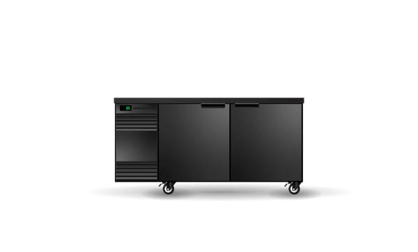 SKOPE BackBar CL.2.SSW - Two Solid Swing Door CounterLine Fridge