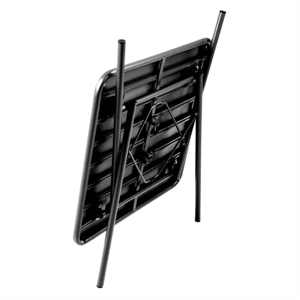 Bolero CS731 - Slatted Square Steel Table 700mm