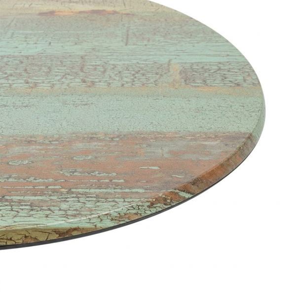 Round 80cm Super Matte Smart Top with Piatto Aluminium Table Base Dining Table