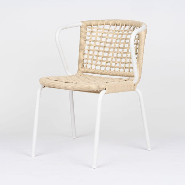 Como Stackable Rope Outdoor Arm Chair