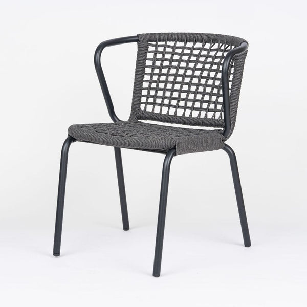Como Stackable Rope Outdoor Arm Chair