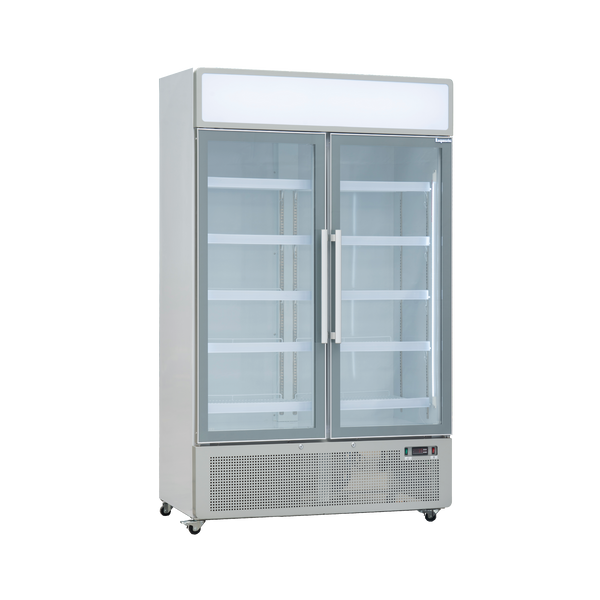 Exquisite DC1010P - Two Door Upright Display Fridge