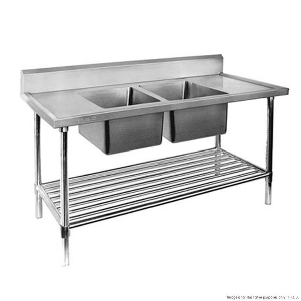 Modular Systems DSB6-1800C/A - Double Centre Sink Bench