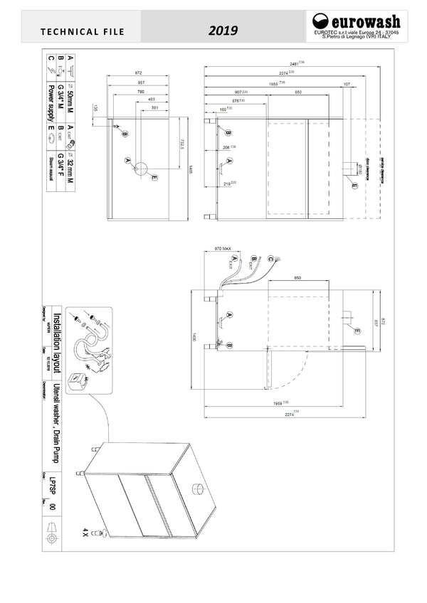 Eurowash EW3105 - Utensil Washer
