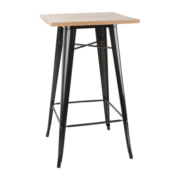 Bolero FB595 - Bistro Bar Table With Wooden Top