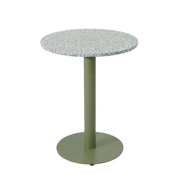 Forest Mist Terrazzo With Moss Green RD450 Table Base