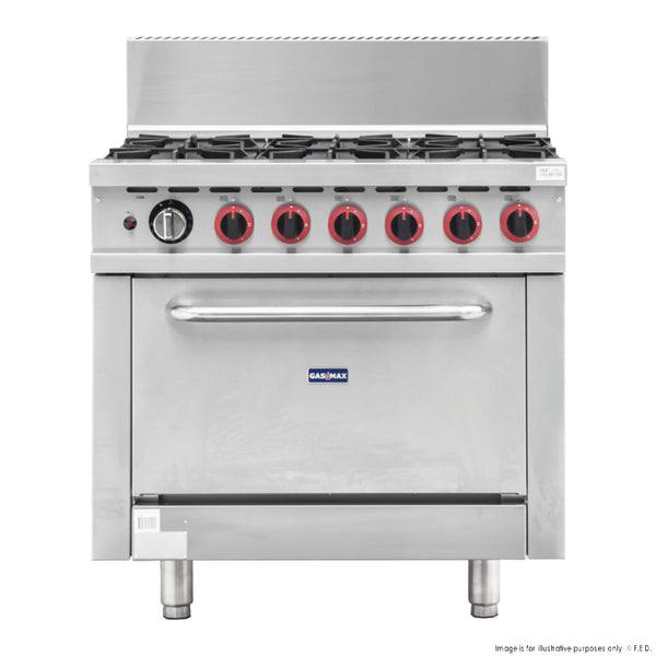 Gasmax GBS6TS - 6 Burner Range Oven
