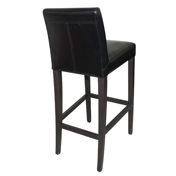 Bolero GG651 - Faux Leather High Bar Stool with Full Back