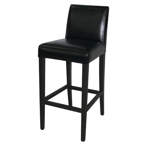 Bolero GG651 - Faux Leather High Bar Stool with Full Back