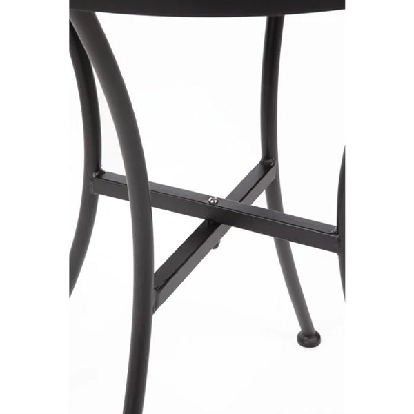 Bolero GG705 - Patterned Steel Round Bistro Table 600mm