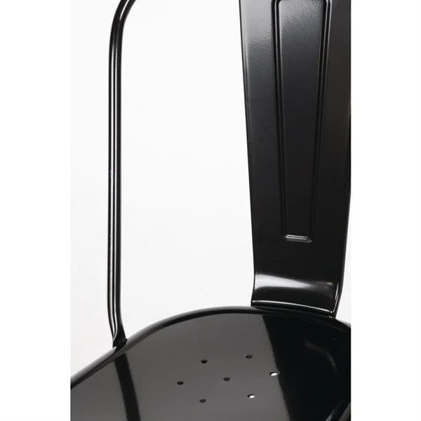Bolero GL331 - Four Black Bistro Side Chairs