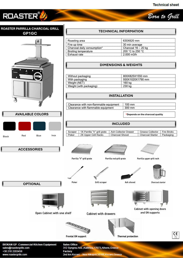 Roaster GP1GC - Parilla Grill