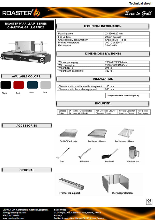 Roaster GPFB 26 - Parilla Grill