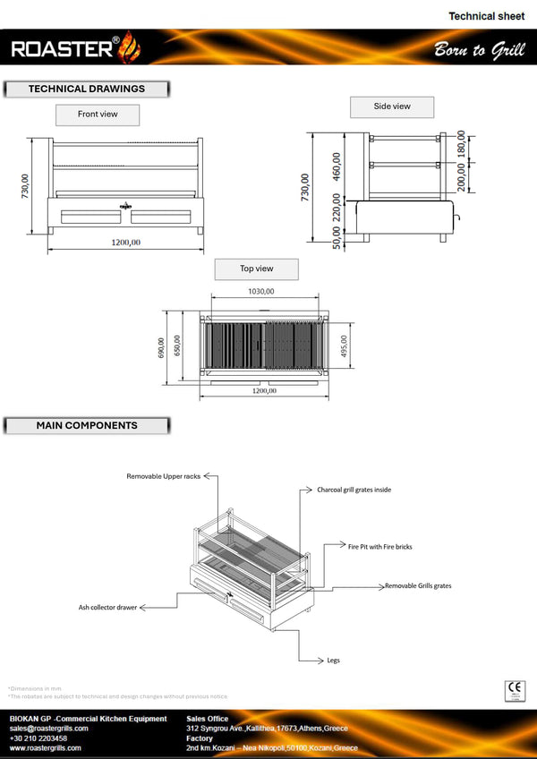 Roaster GR120B - Robata Grill