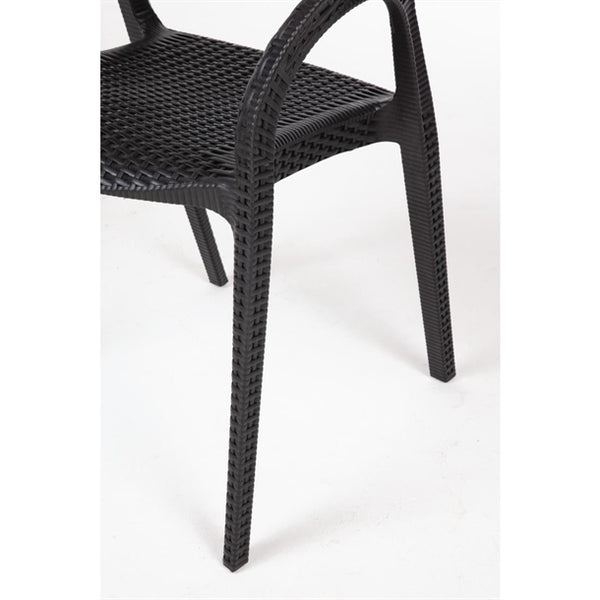 Bolero GR363 - Four Rattan Wraparound Arm Chairs