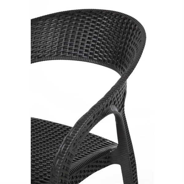 Bolero GR363 - Four Rattan Wraparound Arm Chairs