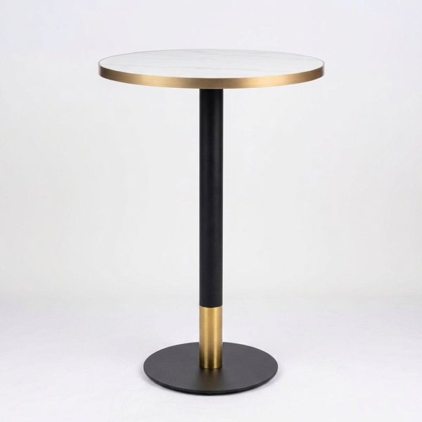 Gold Aluminium Edge Sintered Stone - Black Base